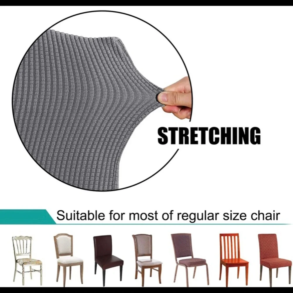 Two stretch dining chair slip covers. Brand NEW